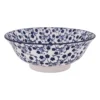 Schaal blue print - flowers - ⌀21 cm
