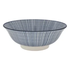 Schaal blue print - stripes - ⌀21 cm