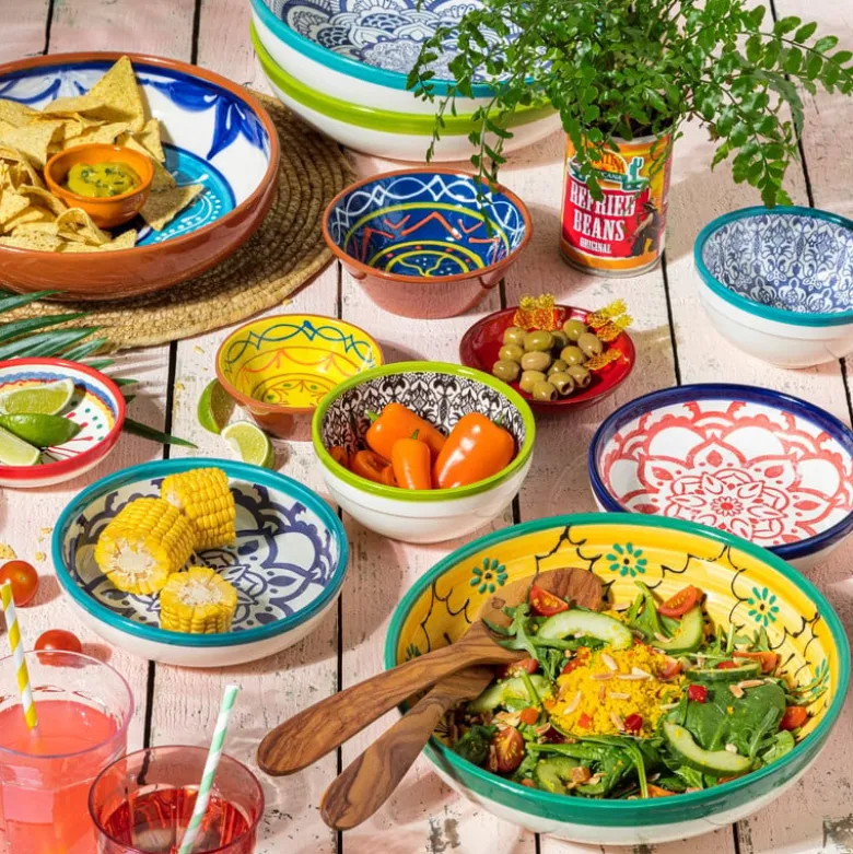 Schaal Fiesta - 11 cm - blauw