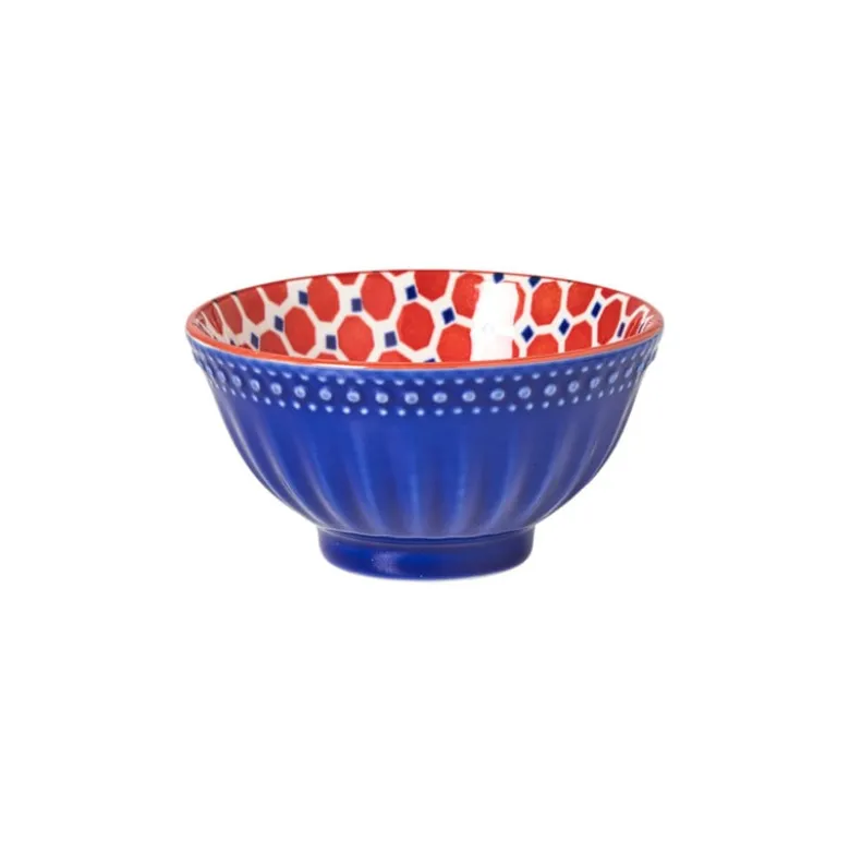 Schaaltje Anne klein - rood/blauw - ø9.2x4.8 cm