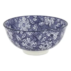 Schaaltje blue print - botanic - ⌀12 cm