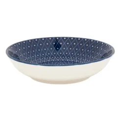 Schaaltje blue print - diamonds - ⌀14 cm