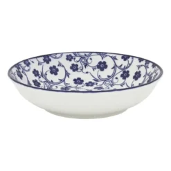Schaaltje blue print - flowers - ⌀14 cm