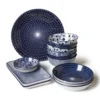 Schaaltje blue print - stripes - ⌀14 cm