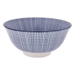 Schaaltje blue print - stripes - ⌀15 cm