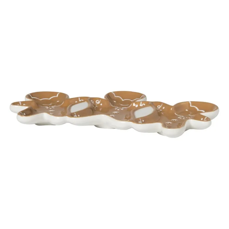 Schaaltje gingerbread - bruin - 14.9x25.8 cm