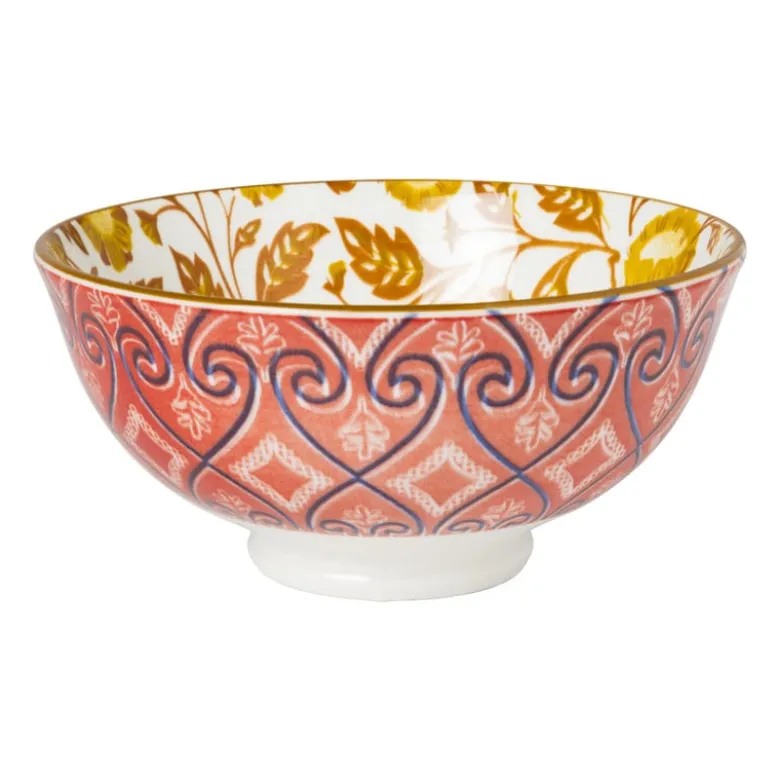 Schaaltje Jona - geel/rood - ø12.3x5.8 cm