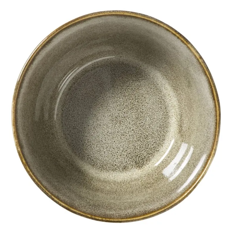 Schaaltje keramiek - bruin - ø7.3x6.1 cm