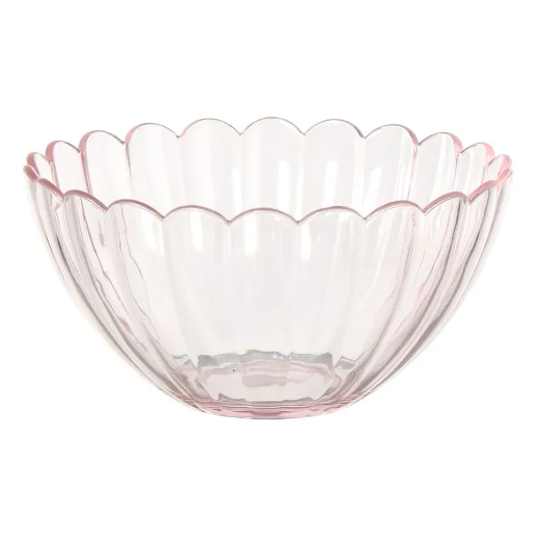 Schaaltje klein geschulpt - roze - ø11.5x5.6 cm