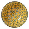 Schaaltje Leyla - geel/zwart - ø15.8x7.3 cm