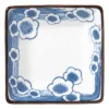 Schaaltje Mico bloemen klein - blauw/wit - 3x9.2x9.2 cm