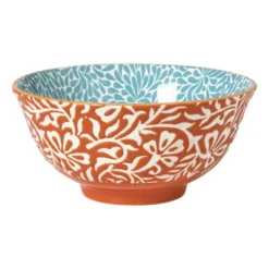 Schaaltje Moana groot - blauw/oranje - ø15.8x7.3 cm