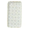 Schaaltje Nori rechthoekig - lichtblauw/wit - 2x20.5x11 cm