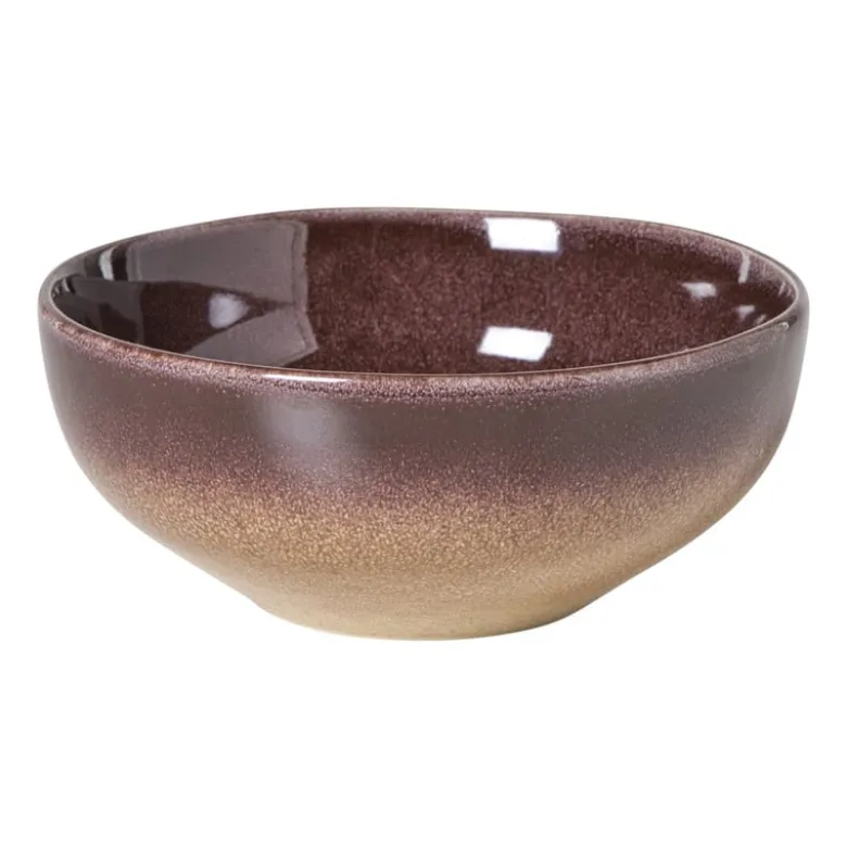 Schaaltje Olivia - bordeauxrood/beige - ø16.8x7 cm