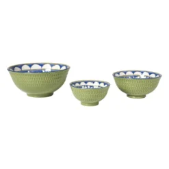 Schaaltje Rene klein - groen/blauw - ø9.2x4.8 cm