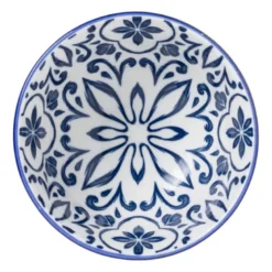 Schaaltje Sen - blauw/geel - ø9.2x4.8 cm