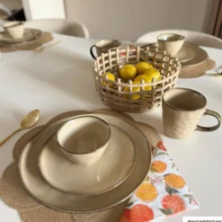 Schaal Toscane - beige - 11,4 cm