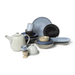 Schaal Toscane - donkerblauw - 17 cm