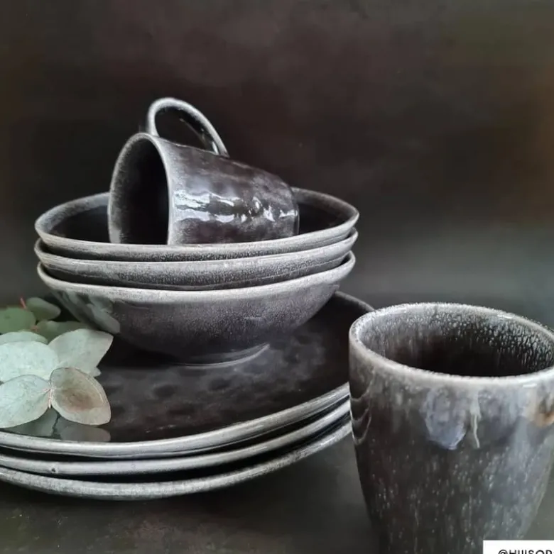 Schaal Toscane - zwart - 24 cm