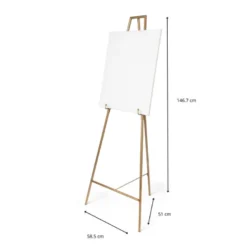 Schildersezel voor welkomstbord - goud - 146.7 cm