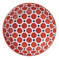 Schoteltje Anne - rood/blauw - ø9.7x2 cm