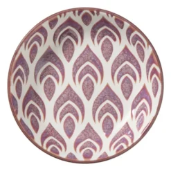 Schoteltje Bo - geel/paars - ø9.7x2.5 cm