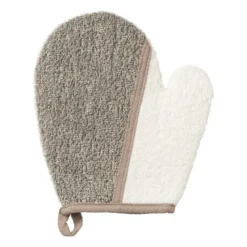 Scrub handschoen - naturel - 17.5x21 cm