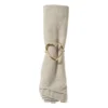 Servetring hart - goudkleurig - ø4 cm