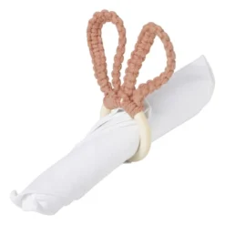 Servetring konijn - diverse kleuren - ø6.5x15 cm