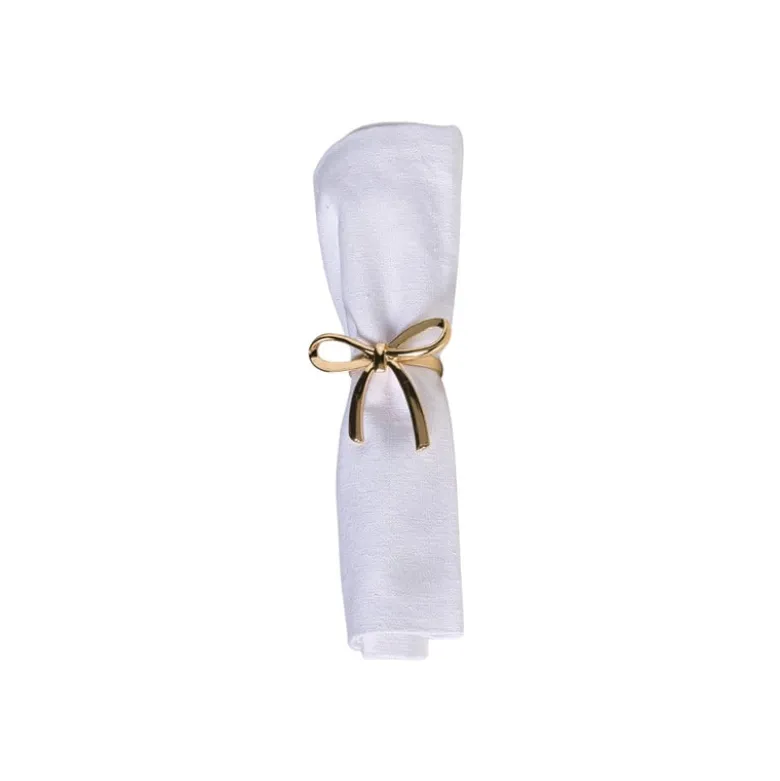 Servetring strik - goud - ø5 cm