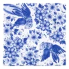 Servetten blauwe vogel - 33x33 cm - set van 20
