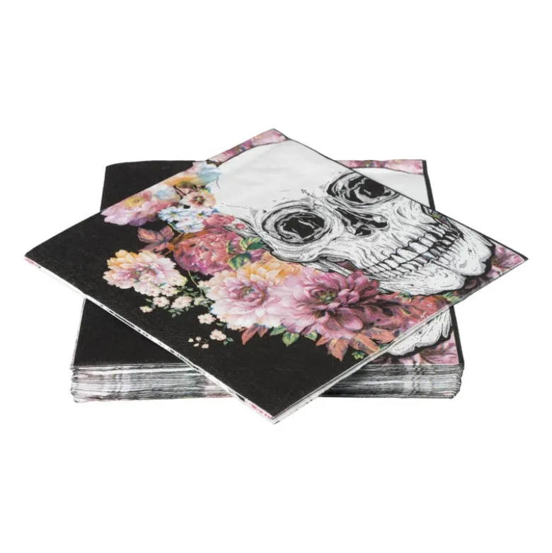 Servetten Day of the Dead - set van 20 - 19x17 cm