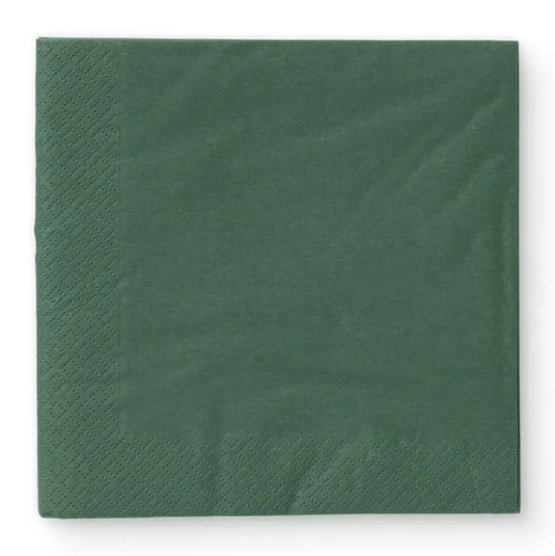 Servetten donkergroen - 33x33 cm - set van 20