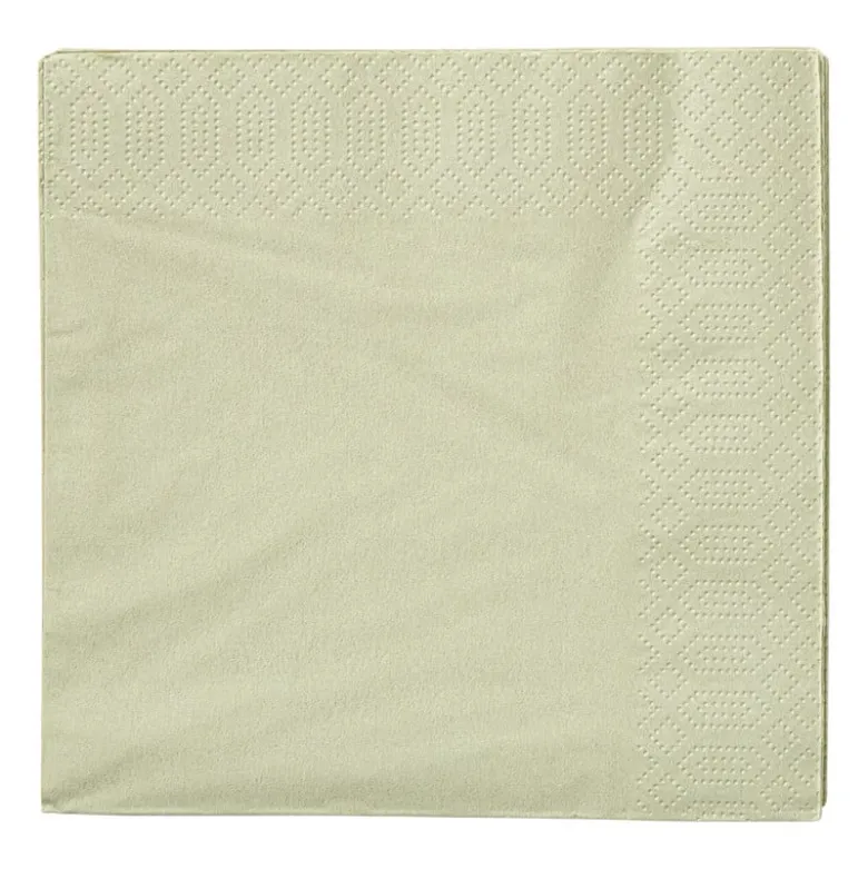 Servetten lichtgroen - 33x33 cm - set van 20