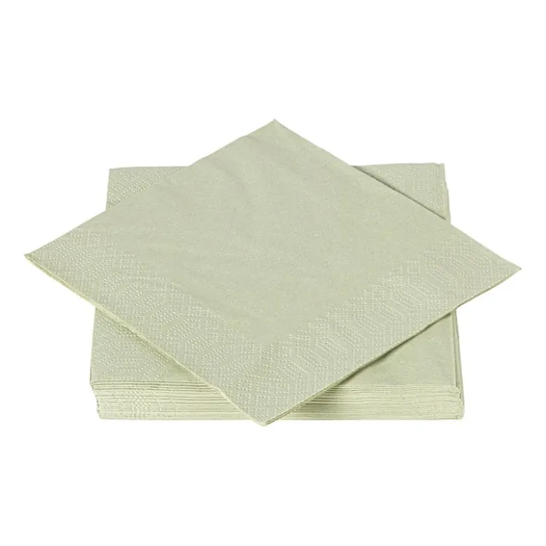 Servetten lichtgroen - 33x33 cm - set van 20