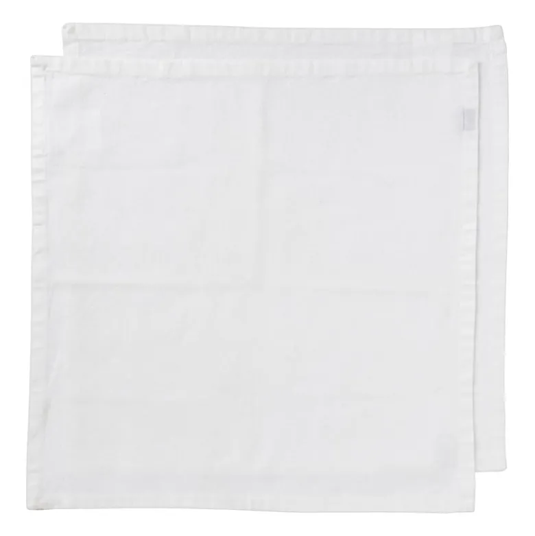 Servetten wit - set van 2 - 40x40 cm