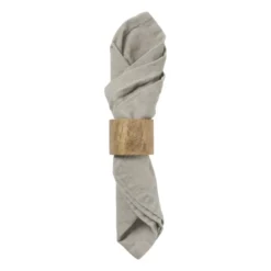 Servet zand - taupe - set van 2 - 40x40 cm