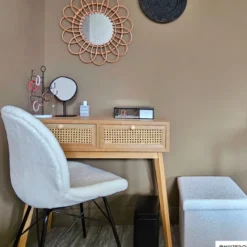 Sidetable Java met laden - bruin - 77.5x80x30 cm