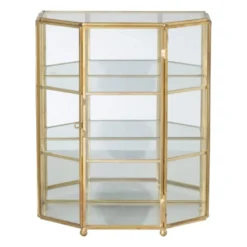 Sieradenkastje goud - glas - 18.5x12x23 cm