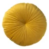 Sierkussen rond - okergeel - ø45 cm