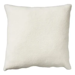 Sierkussen teddy - beige - 45x45 cm