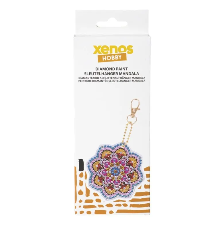 Sleutelhanger mandala DIY - multikleur