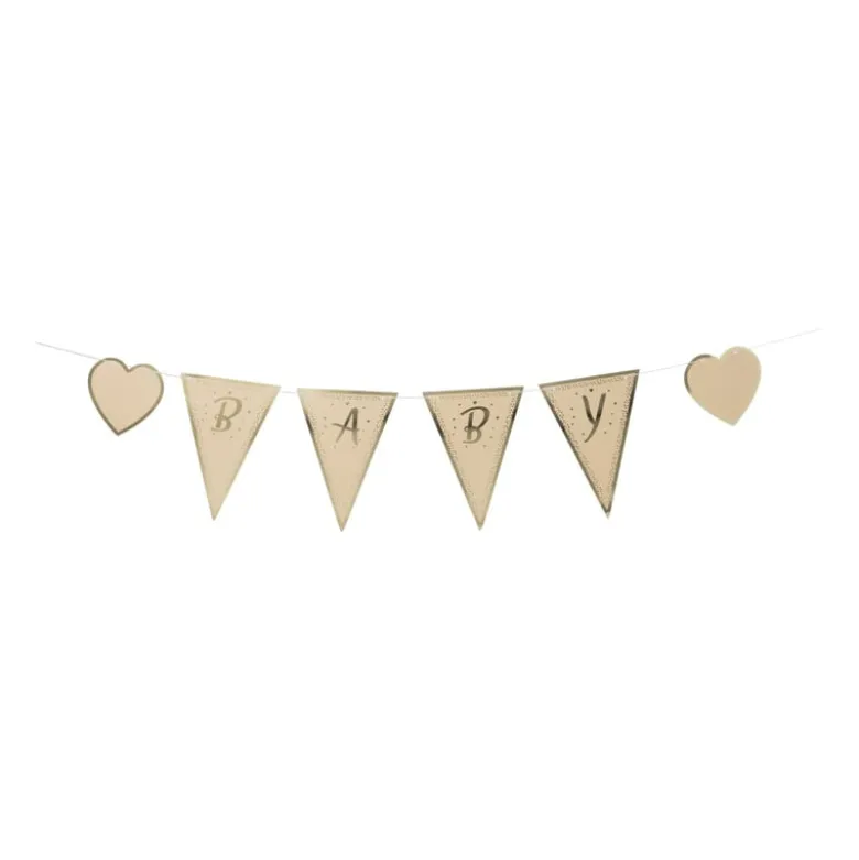 Slinger baby - bruin/goud - 2x200 cm