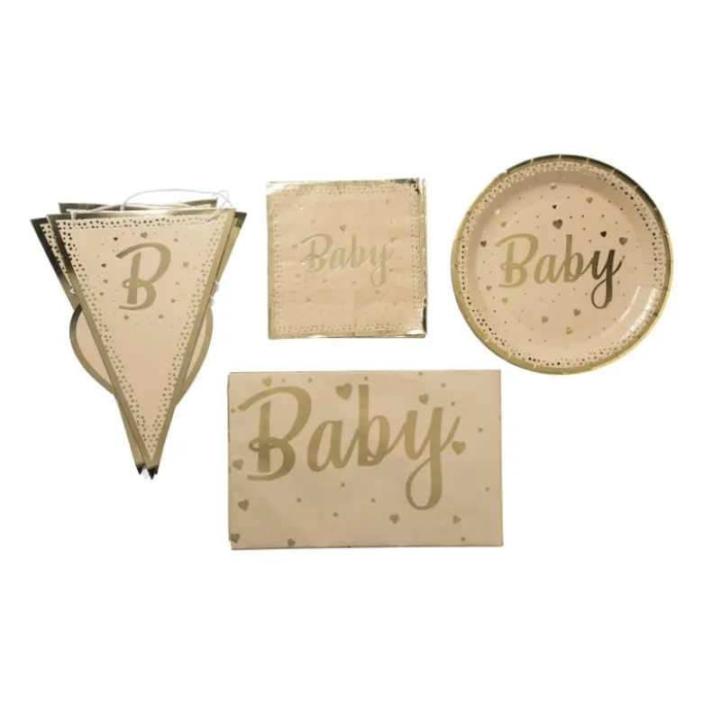 Slinger baby - bruin/goud - 2x200 cm