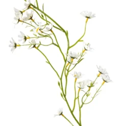 Slinger bloemen margriet - wit/geel - 210 cm