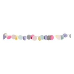 Slinger gekleurde rondjes - papier - 50 cm