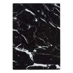Snijplank marmeren look - zwart - 30x42x0.04 cm