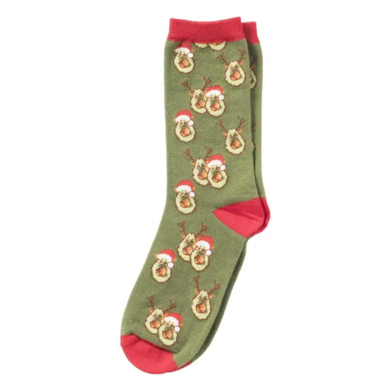 Sokken avocado - maat 38-41 - groen