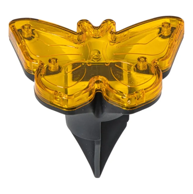 Solar steker vlinder - ø9x6.5 cm - diverse varianten