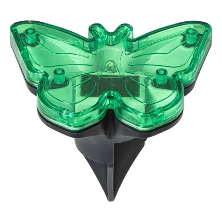 Solar steker vlinder - ø9x6.5 cm - diverse varianten